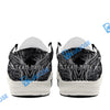 BlueJose Billiards 8 Chain Scar Wolf White Canvas Loafer Shoes (4 Colors)