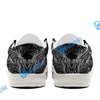 BlueJose Billiards 8 Chain Scar Wolf White Canvas Loafer Shoes (4 Colors)