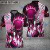 BlueJose Bowling And Pins Solar Heat Customized Name 3D Shirt (6 Colors)