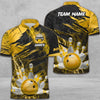 BlueJose Bowling And Pins Thunder Break Multicolor Personalized Name, Team Name 3D Shirt
