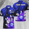 BlueJose Bowling And Pins Abstract Grunge Texture Multicolor Personalized Name, Team Name 3D Shirt