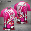 BlueJose Bowling And Pins Animated Fire Customized Name 3D Shirt ( 5 Colors)
