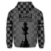 BlueJose Chess Chessboard King Most Powerful Piece 3D Hoodie