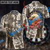 BlueJose Darts American Patriot Eagle Camo Personalized Name Shirt (4 Colors)