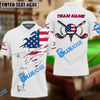 BlueJose Golf Crack Flag Customized Name, Team Name 3D Shirts (3 Colors)