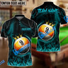 BlueJose Billiards Ball 9 Chain King Personalized Name, Team Name Unisex Shirt ( 4 Colors )