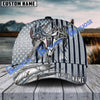 BlueJose Hunting Deer Punisher Skull Metal American Flag Camo Pattern Multicolor Personalized Cap