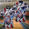 BlueJose Bowling American Patriot Customized Name, Team Name 3D Shirt