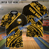 BlueJose Bowling And Pins Polynesian Pattern Customized Name 3D Shirt (5 Colors)