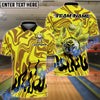 BlueJose Bowling And Pins Burning Rage Skull Customized Name 3D Shirt (6 Colors)