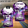 BlueJose Bowling And Pins Haunted Skull Multicolor Customized Name 3D Shirt (4 Colors)