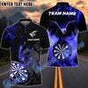 BlueJose Darts Thunder Feather Flame Eagle Personalized Name, Team Name Shirt (4 Colors)