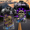 BlueJose Darts Smoke Skull Personalized Name, Team Name Shirt (6 Colors)