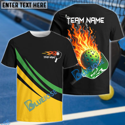 BlueJose Pickleball Sport Basic Personalized Name, Team Name Unisex Shirt (4 Colors)