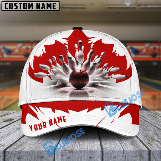 BlueJoses Bowling And Pins Ice Age Multicolor Personalized Name Cap