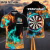 BlueJose Darts Double Fire Personalized Name, Team Name Shirt (4 colors)