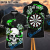 BlueJose Darts Skull Snake Personalized Name Team Name Shirt (4 colors)