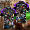 BlueJose Billiards Ball 8 Skull Gunslinger Personalized Name Shirt (4 Colors)