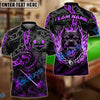 BlueJose Billiards 8-Ball Pitbull Flame Chain Personalized Name Shirt (4 Colors)