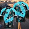 BlueJose Darts V For Victory Personalized Name, Team Name Shirt (4 Colors)