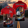 BlueJose Darts Home Of Free Eagle Flag Patriot Customized Name, Team Name 3D Shirt (4 Colors)