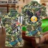 BlueJose Billiards 9-Ball Camo American Wings Personalized Name Shirt (4 Colors)