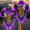 BlueJose Darts Yellow Hornet Power Customized Name, Team Name 3D Shirt (4 Colors)