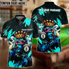 BlueJose Billiards 8-Ball Pool King Ape Personalized Name, Team Name Unisex Shirt (4 Colors)