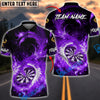 BlueJose Darts Flaming Phoenix Firestorm Personalized Name, Team Name Unisex Shirt (4 Colors)