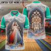 BlueJose Bowling And Pins Jesus Heavenly Lanes Religious Customized Name, Team Name 3D Shirt (4 Colors)