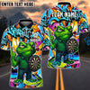 BlueJose Darts Cartoon Offended Frog Dartboard Design Personalized Name, Team Name Unisex Shirt (4 Colors)