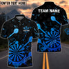 BlueJose Darts Arrow Rain Dartboard Design Personalized Name, Team Name Unisex Shirt (4 Colors)