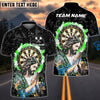 BlueJose Darts Jesus Dartboard Modern Christian Art Personalized Name, Team Name Unisex Shirt (4 Colors)