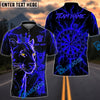 BlueJose Darts Lightning Leopard King With Dartboard Design Personalized Name, Team Name Unisex Shirt (6 Colors)