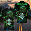 BlueJose Darts Dragon Asian With Dartboard Design Personalized Name, Team Name Unisex Shirt (6 Colors)