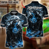 BlueJose Billiards Ball 8 Dark Ember Reaper Personalized Name Shirt (4 Colors)
