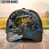 BlueJose Fishing Torn Metal Mesh Personalized Name Classic 3D Cap (13 Breeds)