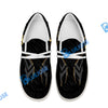 BlueJose Billiards Ball 8 Crown White Canvas Loafer Shoes (4 Colors)