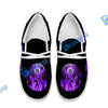 BlueJose Billiards 8 Heavenly Flame Purple White Canvas Loafer Shoes