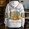 BlueJose Personalized Golden Retriever Camper Life Hoodie