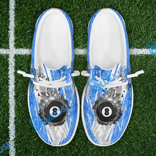 BlueJose Billiards 8 Ball Lightning Flame Mesh Dude Shoes (4 Colors)