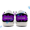 BlueJose Billiards Ball 8 Cracks Of Time White Canvas Loafer Shoes (3 Colors)