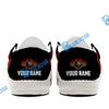 BlueJose Billiards 8 Heavenly Flame Red White Canvas Loafer Shoes