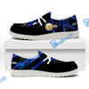 BlueJose Billiards Metalic Style White Canvas Loafer Shoes ( 4 Colors )