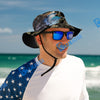 BlueJose Atlantic Salmon Camouflage Custom Name Bucket Hat