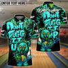 BlueJose Bowling And Pins Bear Scary Teddy Graffiti Style Don't Fugg Customized Name, Team Name 3D Shirt (4 Colors)