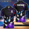 BlueJose Bowling And Pins Break Glass Pattern Customized Name 3D Shirt (5 Colors)
