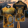 BlueJose Darts Flaming Smoke Personalized Name, Team Name Shirt (4 Colors)