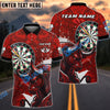 BlueJose Darts Bull Wing Emblem Style Multicolor Options Personalized Name Shirt (4 Colors)