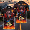 BlueJose Darts Blast Magma Dragon Personalized Name, Team Name Shirt (4 Colors)